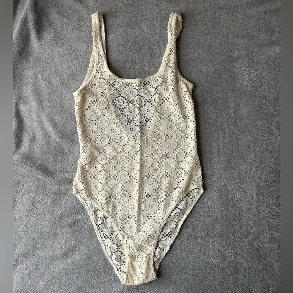 Zara Eyelet Bodysuit
